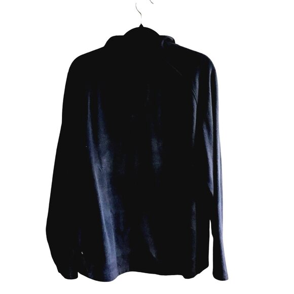 MONDETTA OUTDOOR PROJECT-MENS BLUE SOFT PULLOVER HALF ZIP-UP CLOSUTRE SIZE LARGE - Picture 3 of 8